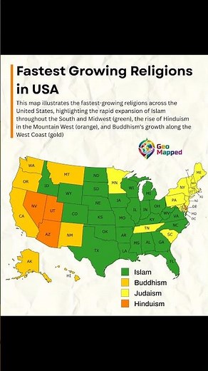 USA's Fastest Growing Religions 🇺🇸