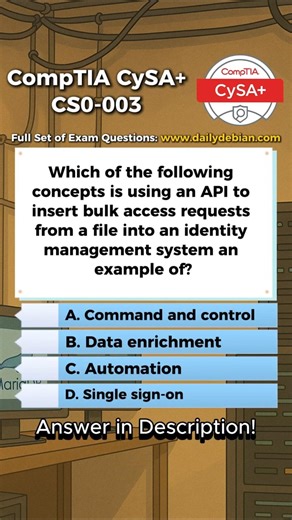 CompTIA CySA+ (CS0-003) Exam-Style Practice Question 2026