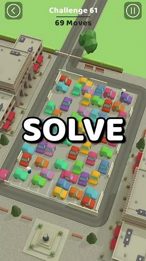 How to solve Challenge 61 🚗 Parking Jam 3D 🚙 (Short)