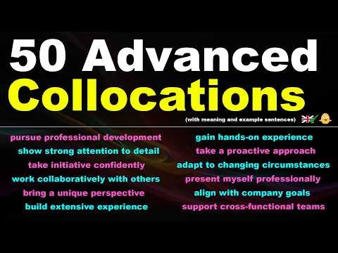 50 Advanced Collocations for Job Interviews - Talk Confidently in English