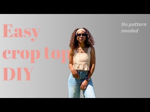 I Made This Cute Top Without a Pattern! | Easy Sewing for Beginners