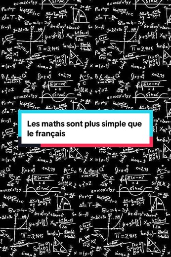 Les maths sont plus simple que le français #math #maths #mathematics #education #mathophile
