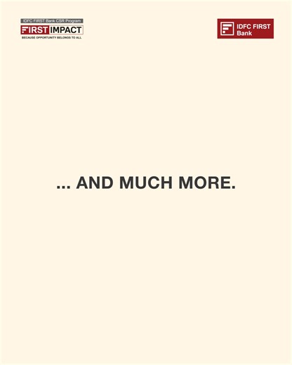 We’re proud to be launching ‘IGNITE’, an incubation program enabling social innovators to build scalable and sustainable solutions. In partnership with IIT Delhi’s Foundation for Innovation and Technology Transfer - FITT, IIT Delhi and IIT Bombay’s Society for Innovation & Entrepreneurship - SINE, IIT Bombay IDFC FIRST Bank will catalyse social impact start-ups through grants, mentorship, outreach, and monitoring support. If you’re an entrepreneur passionate about advancing Social Good, this opp