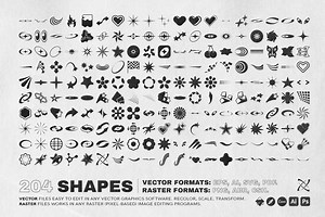 Y2K 240 Shapes Badges Graphic Styles, a Graphic by Vanzyst