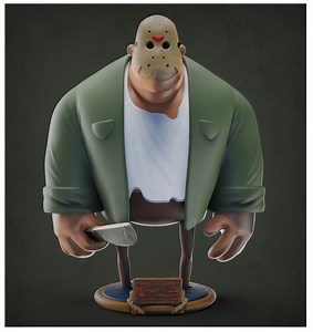 jason vorhees arttoy fan art, Danno 3d sculpt