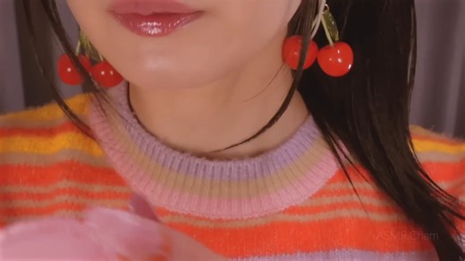 【Cham】ASMR 假吃食物🍫🍓（巧克力、草莓、饼干）