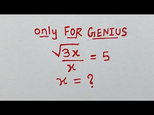 Only Geniuses Can Solve This Maths Problem || Nice Square Root Simplification