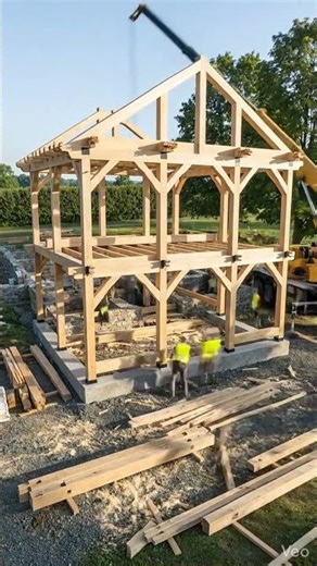 The Art of Traditional Timber Framing #timelapse #architecture #building #relaxing