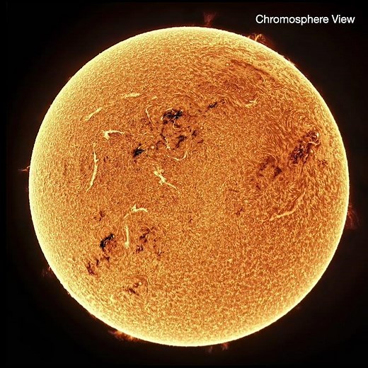 The Sun's Photosphere and Chromosphere April 23, 2024 #astronomy #sun #telescope #science