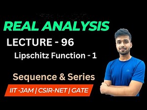 Lecture 96 | Lipschitz Function - 1 | R.A.| IIT JAM | CSIR NET | GATE | Vivek maths