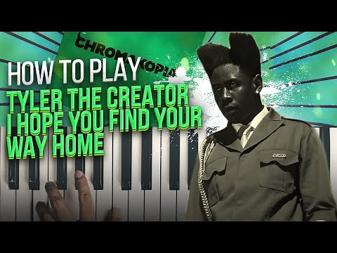 How to Play I Hope You Find Your Way Home - Tyler, The Creator | Beginner Piano Tutorial Karaoke