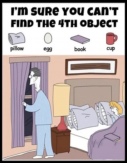 99% of people can't find the 4th object—are you one of the 1% who can? Look closely, it\'s right there! Think you\'ve solved it? The answer is in the first comment!  | Deep Talk | Facebook