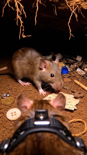 GoPro Mouse: Secret Tunnel Life 🐭🎥 #viral #animals #funny #gopro #pov