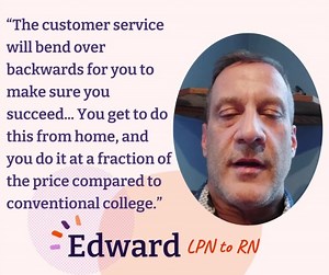 1.3K views · 12 reactions | Edward found all the support he needed to succeed and more in an LPN to RN Bridge program with Achieve. “If you have any doubts, you should try it.” We’re here to support you too. https://hubs.ly/Q02MHXbP0 #nursing #nurselife #lpn #lpntorn #rn #nursingstudent | Achieve Test Prep - Nursing Degree Fast Track | Facebook