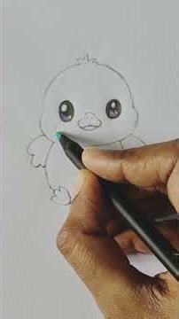 How to Draw a Cute Baby Duck? 🐥💕 | Easy drawing for Kids