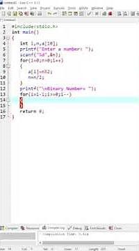 Program to convert Decimal to Binary number