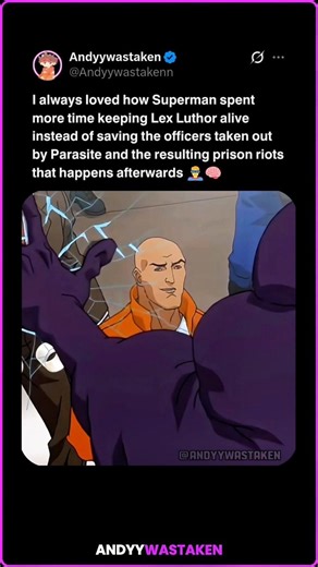 In All-Star Superman (2011), I always loved how Superman spent more time keeping Lex Luthor alive