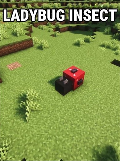Building a LADYBUG in Minecraft 🐞✨ (Block by Block!) #shorts