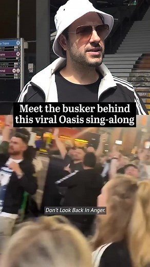 46K views · 3.4K reactions | Max Robinson has played a lot of gigs over the years, but nothing quite like the one he did last Friday night: at the foot of the Southern Cross staircase, as thousands of Oasis fans poured out of Marvel Stadium. “There was a spontaneity to it as people broke out into song together,” he says. Photo: @wmtphotography Video: @gab.caeli | The Age | Facebook