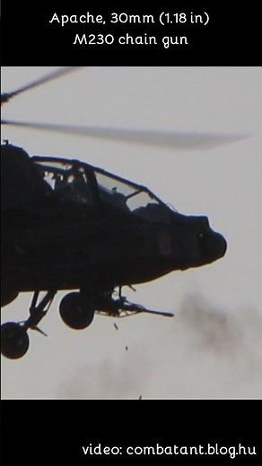 Apache, 30mm (1.18 in) M230 chain gun SOUND ON!