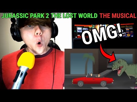 ♪ JURASSIC PARK 2 THE LOST WORLD THE MUSICAL - Animated Parody Song ‪@lhugueny‬ REACTION!