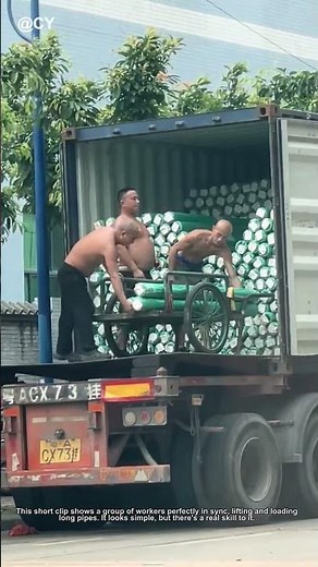 Teamwork in Action: Loading Pipes Fast & Safe