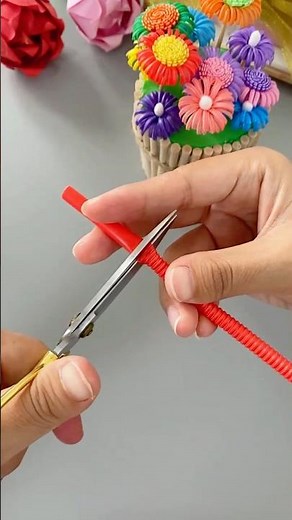 🌸 Easy Flower Craft with Straws | DIY School Craft Idea | Best Out of Waste