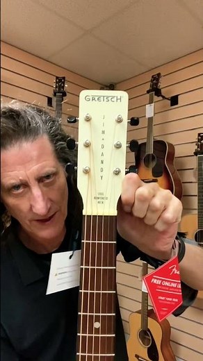 Gretsch Jim Dandy LTD Edition Vintage White Parlor Guitar #guitar #gretschguitars