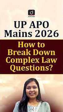 UP APO Answer Writing | UP APO Mains 2026 | Drishti Judiciary
