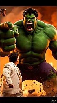 Hulk Ne Gao Walo Ko Aag Se Bacha Liya ❌ Hulk Is Smart ✅ #hulk #aivideo