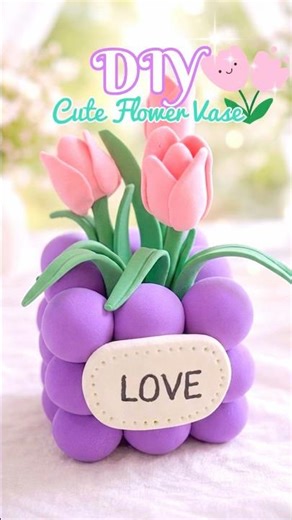 🌷The Tulips that Never Wilt 🥀 DIY Bubble Vase💜✨ #tulip #shorts #flowercraft