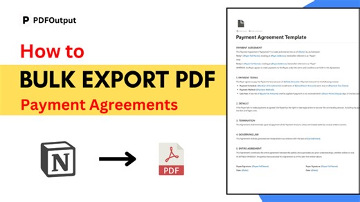 Payment Agreements PDF Generator