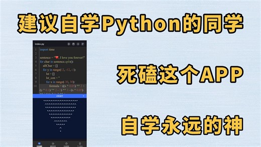 【Python软件】我宣布这个软件就是学Python的神！不用安装，也能让你5秒开始运行Python代码！！！