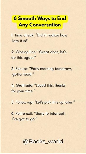 6 Smooth Ways to End Any Conversation Like a Pro 😎