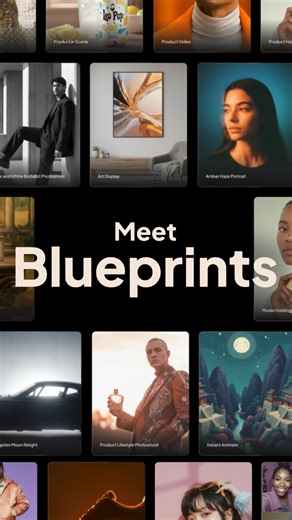 Leonardo.Ai on Instagram: "Blueprints by Leonardo Ready-made workflows. Endless creativity. Blueprints combine models, prompts, and settings into one streamlined flow. Soon, you'll be able to build your own Blueprints, share them with the community, and access them through the Leonardo API. Turn your favorite creative processes into repeatable systems that work the way you do. Blueprints will evolve with the community, inspired by your creations, ideas, and feedback. Together, we're building a f