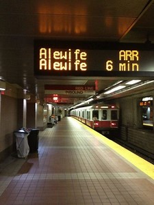 MBTA Unveils New Countdown Clocks at Subway Stations