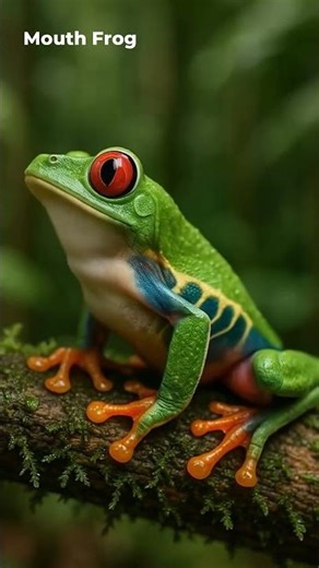 Red-eyed Tree Frog ! #frog #shorts #funny