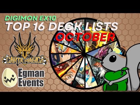 Digimon Card Game EX10 Top 16 Deck Lists! Carta Magica Gatineau Regionals