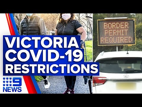 Coronavirus: Victoria restores mask and gathering restrictions | 9 News Australia