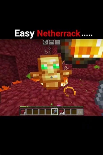 easy netherrack 😭 #shorts #minecraft #minecraftnether #viral