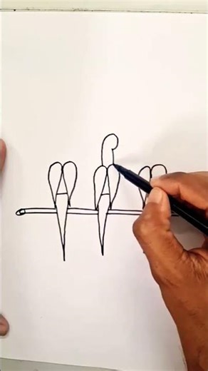 How to draw parrot 🦜 easy simple step by step #shortvideo #shorts #easydrawing #parrotdrawingeasy