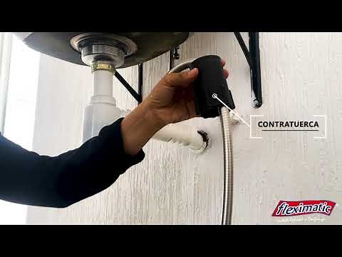 ¿Cómo instalar una mezcladora monomando para fregadero Fleximatic?