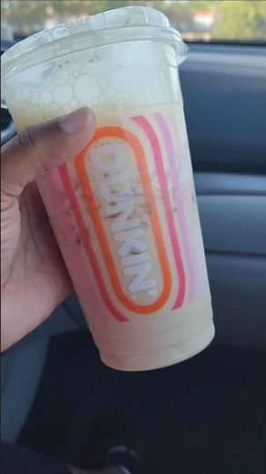 🍌☕️ Dunkin's New Banana Flavor!! #newrelease #coffee #review #sweet #drink #2026 #today #shorts