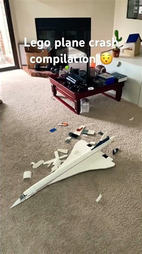 Lego plane crash compilation 😯￼