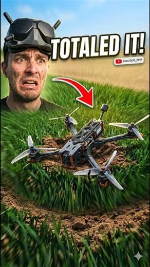 Full Throttle Drone Disaster Caught on Tape #fpv #crash #fail