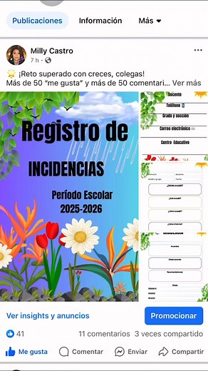 46K views · 447 reactions | #Docente #viral #Castro. Colegas, para los que me preguntan cómo descargar las imágenes:Aquí les dejo los pasos sencillos  Desde el celular: 1. Mantén presionada la imagen. 2. Toca “Guardar imagen” o “Descargar”. 3. Se guardará en tu galería, | Milly Castro | Facebook