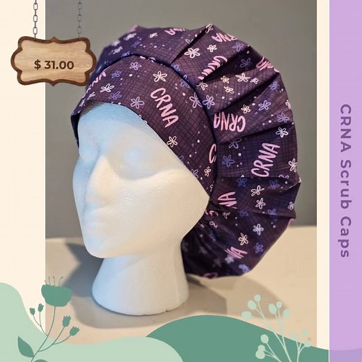 Comfort isn’t just about feeling good; it’s about looking fabulous too! 💖✨ Introducing our handmade CRNA Scrub Caps—where style meets practicality! Each cap features unique designs that brighten your daily routine, offering comfort that lasts through long shifts. 🌈🏥 Made for those who hustle, these delightful caps will elevate your spirit and showcase your personality, all while keeping you professional and chic! 💼🌼 Get your hands on one for just $31.00 and add some flair to your scrubs! Do