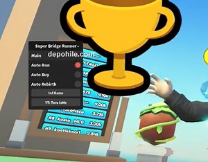 Roblox Super Bridge Runner Script Elmas, Farm Hilesi İndir