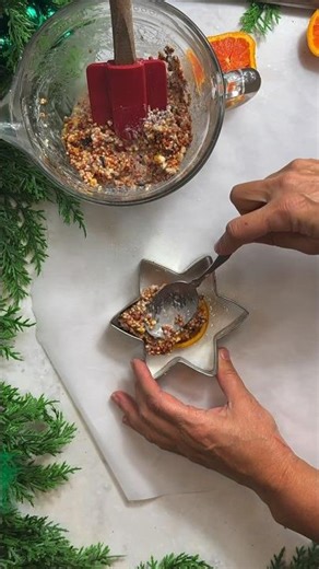 Making Birdseed Suet Cakes for Christmas, Nature Craft Countdown Day 23