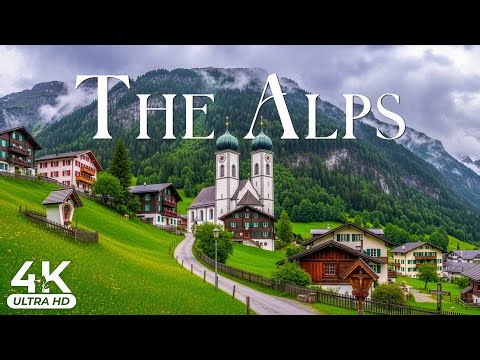 The Alps 4K UHD Relaxation Scenic | Snowy Peaks, Alpine Valleys & Timeless Mountain Beauty